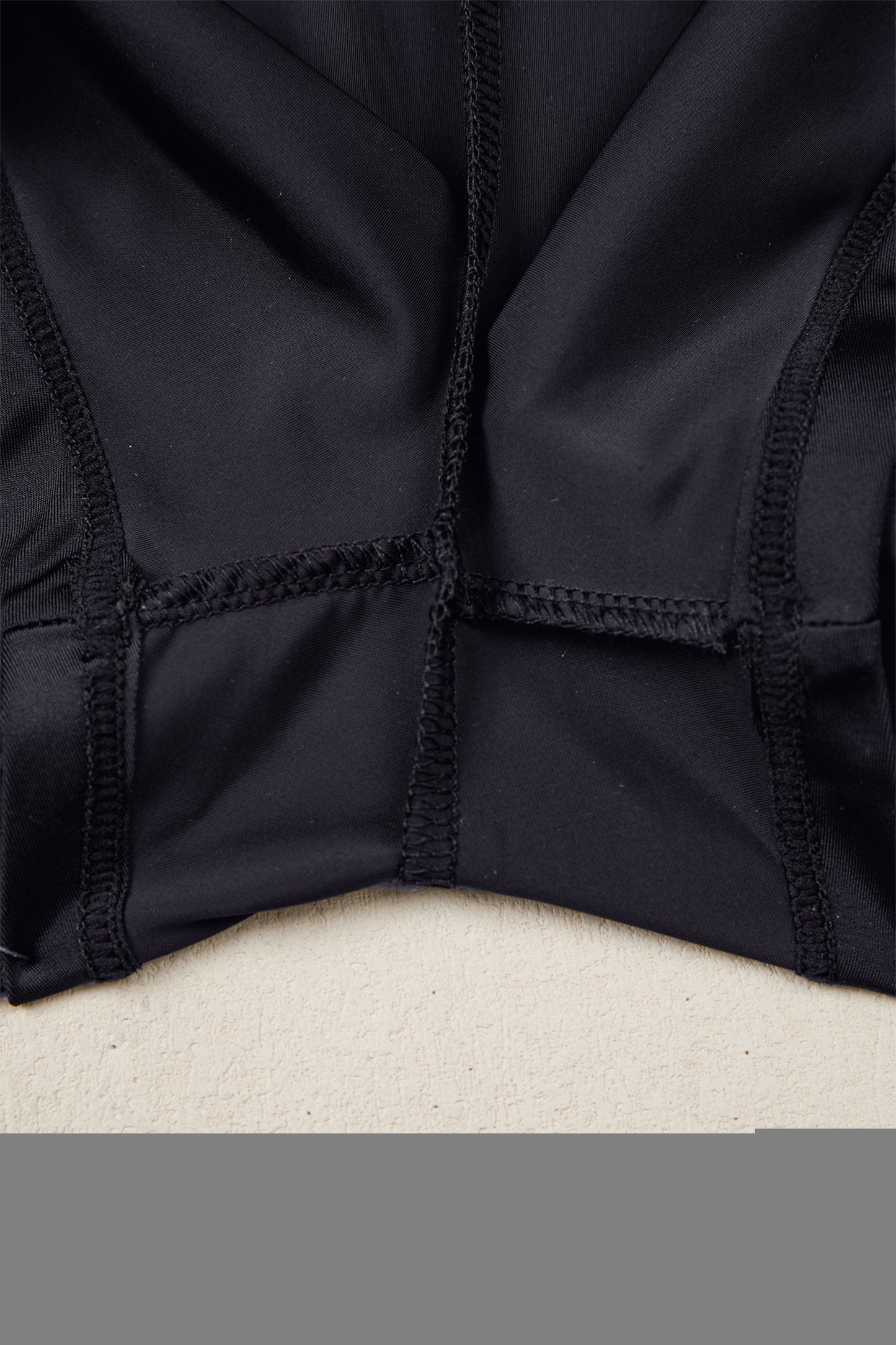 White Solid Color Ribbed Patchwork High Waist Athletic Shorts
