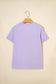 Orchid Petal Casual Plain Crew Neck Tee
