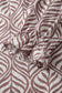 Brown Leaf Print Standing Collar Puff Sleeve Top