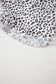 White Leopard Frayed Hem Denim Shorts