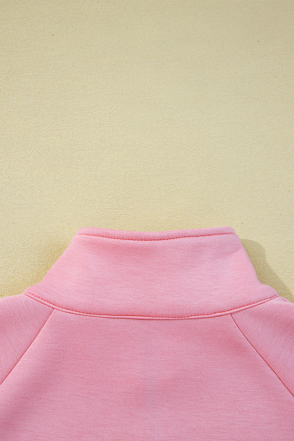 Pink Half Zip Sporty Pullover Mini Skirt 2pcs Outfit