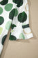 Green Polka Dot Print Flounced Half Sleeve Casual Vacation Style Mini Dress
