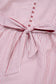 Red Stripe Plus Size Ruffled Hem Pinstriped Midi Dress