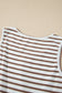 Chestnut Striped Colorblock Patchwork Sleeveless Casual Long Dress