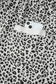 Gray Animal Print Wide Leg Terry Knit Pants