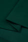 Blackish Green Solid Color Ruched Detail Long Sleeve Midi Dress