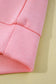 Pink Half Zip Sporty Pullover Mini Skirt 2pcs Outfit