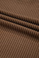 Coffee Twisted Rib Texture Solid Hoodie