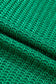 Bright Green Solid Color Knit High Neck Short Sleeve Sweater