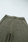 Jungle Green Mineral Wash Seam Detail Flare Leg Drawstring Pants
