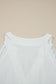 White Textured Lace Trim Pure Cotton Sleeveless Top