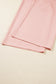 Pink Stripe Drawstring Plus Size Loose Pants