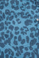Sky Blue Leopard Print Straight Loose Jeans