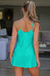 Pink Solid Color Tunic Tank Dress Athletic Shorts Two Piece Set