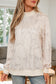 Pink Camo Mock Neck Baggy Sweatshirt