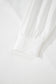 White Exposed Seam Rainbow Stripe Color Block V Neck Loose Long Sleeve Top