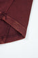 Burgundy Exposed Seam Ribbed Long Sleeve Top