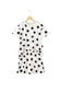 White Polka Dot Short Sleeve Top Casual Skort 2pcs Outfit