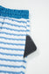 White Stripe Collared Pullover Top and Drawstring Pant Set
