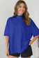 Sachet Pink Solid Color High Neck Oversize Tee