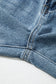 Dusk Blue Embroidered Cropped Wide Leg High Waist Jeans