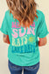 Mint Green LAKE DAYS Double Side Printed Vacation T Shirt