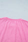 Bonbon Sweet Girl Embroidered Graphic Rib Textured Top