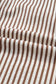 Brown Stripe Knot Waist Puff Sleeve Button Down Mini Shirt Dress