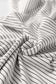 Brown Stripe Square Neck Long Sleeve Top