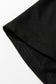 Black Solid Color Raw Seam Big Flower Patched Loose Overall Jumpsuit