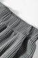 Dark Grey Twisted Ribbed High Neck Loose Tee Elastic High Waist Loose Pant Set