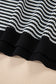Red Stripe Ribbed Trim Drop Shoulder Long Sleeve Oversize Top