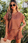 Brown Polka Dot Print Short Set