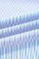 Sky Blue Stripe Contrasted Varsity Stripe Leopard Patchwork Button Down Shirt