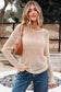 Coral Crochet Hollow-out Jumper Top Sweater