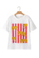 Dark Grey Cheetah Striped Print Retro Fashion Graphic Tee