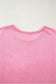 Bonbon Waffle Bowknot Patchwork Graphic Mineral Wash Plus Size Sweatshirt