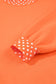 Brown Colorblock Polka Dot Contrast Trim Oversized Sweatshirt