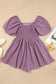 Valerian Square Neck Ruched Puff Sleeve Romper