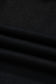 Black Colorful Shirred Yoke Notched V Neck Tank Top