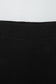 Black Solid Color Oversize Slit Sweatshirt Ribbed Leggings 2pcs Set