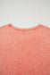 Carrot Mineral Wash Pocketed T-shirt Long Dress