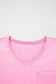 Sachet Pink Cotton Mineral Wash T Shirt