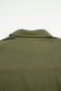 Four Leaf Clover Plus Size Collar Half Button Long Sleeve Ruffle Hem Mini Dress