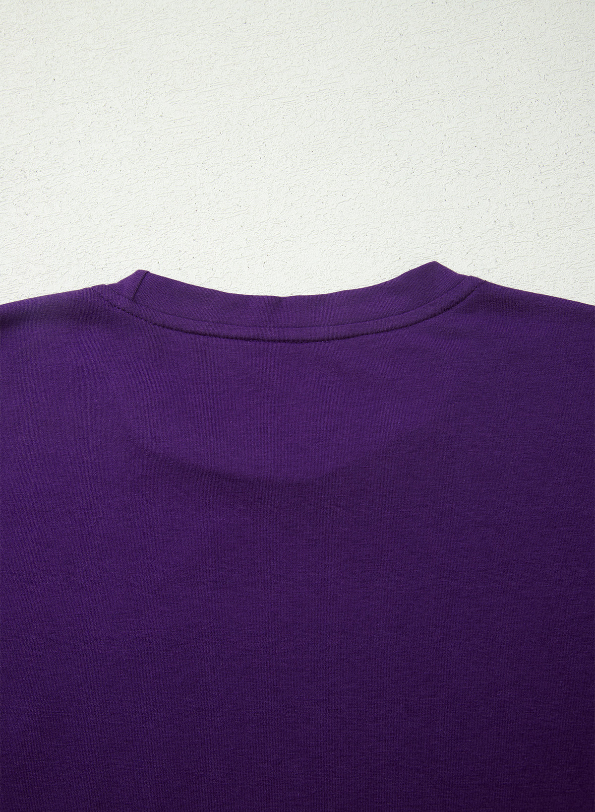 Yellow Cream Casual Plain Crew Neck Tee
