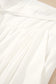 White Solid Drop Waist Pleated Wide Leg Casual Pants