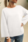 Sky Blue Solid Color Knit Loose Bracelet Sleeve Dolman Sweater