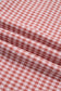 Red Plaid Contrast Trim Drawstring Elastic Waist Shift Pants