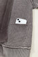 Dark Brown Mineral Wash Exposed Seam Patchwork Knit Open Sweater Cardigan