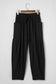 Jungle Green Drawstring Elastic Waist Patch Pocket Barrel Leg Casual Pants